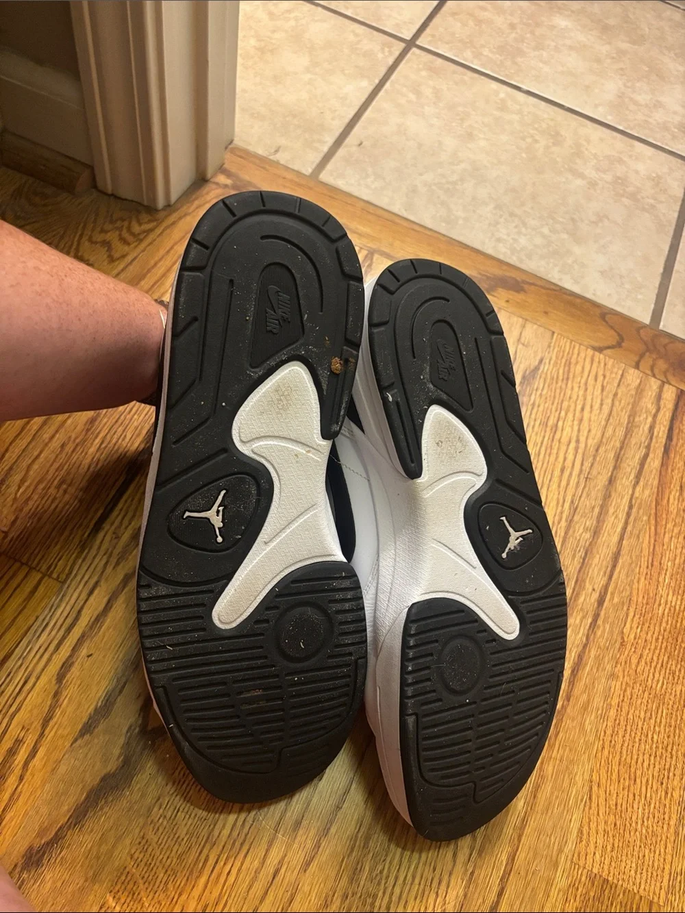 Jordan Men's Low-Top Sneakers in White and Black